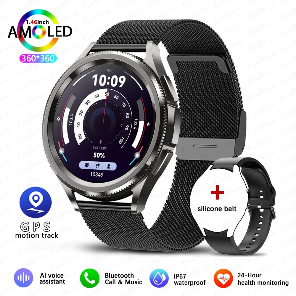 Elevate Your Fitness Journey with the Classic Bluetooth Call Smart Watch for Men - 2025 Model Featuring Health Monitoring and Outdoor Sports Capabilities