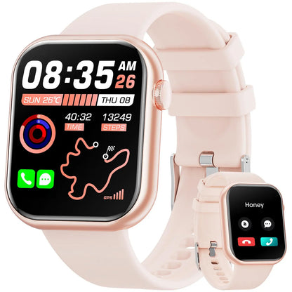 Smart Watch with 1.85" Display, Fitness Tracker, 100+ Sport Modes, Waterproof, Compatible with iOS and Android, Perfect Christmas Gift
