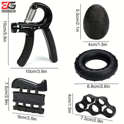 Unleash Your Grip Strength! 💪 E.G Hand Grip Strengthener Kit - 5 Essential Tools for Ultimate Workout & Rehabilitation! 🏋️‍♂️✨