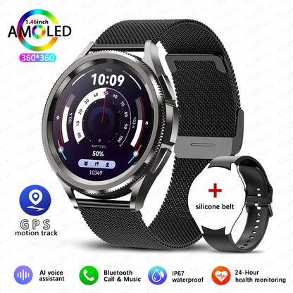 Elevate Your Fitness Journey with the Classic Bluetooth Call Smart Watch for Men - 2025 Model Featuring Health Monitoring and Outdoor Sports Capabilities