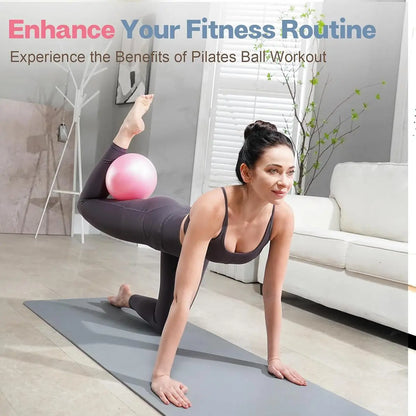 Transform Your Fitness Routine with Our Versatile 9-Inch Mini Pilates Ball - Ideal for Home and Office Workouts! 💪✨ #FitnessGoals #HomeGym #YogaBall