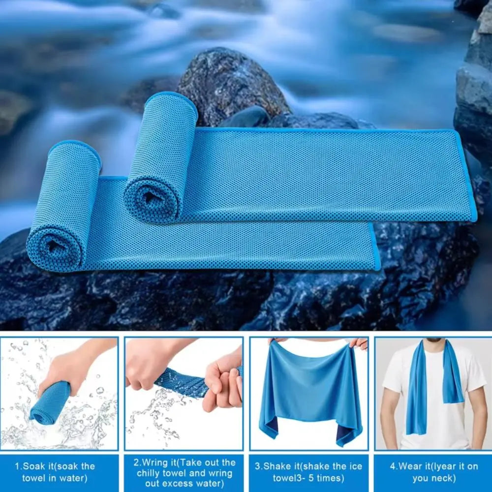 Stay Cool and Comfortable with the LINGPENG Quick-Drying Microfiber Sports Towel - Perfect for Yoga, Gym, Running, and Outdoor Adventures!