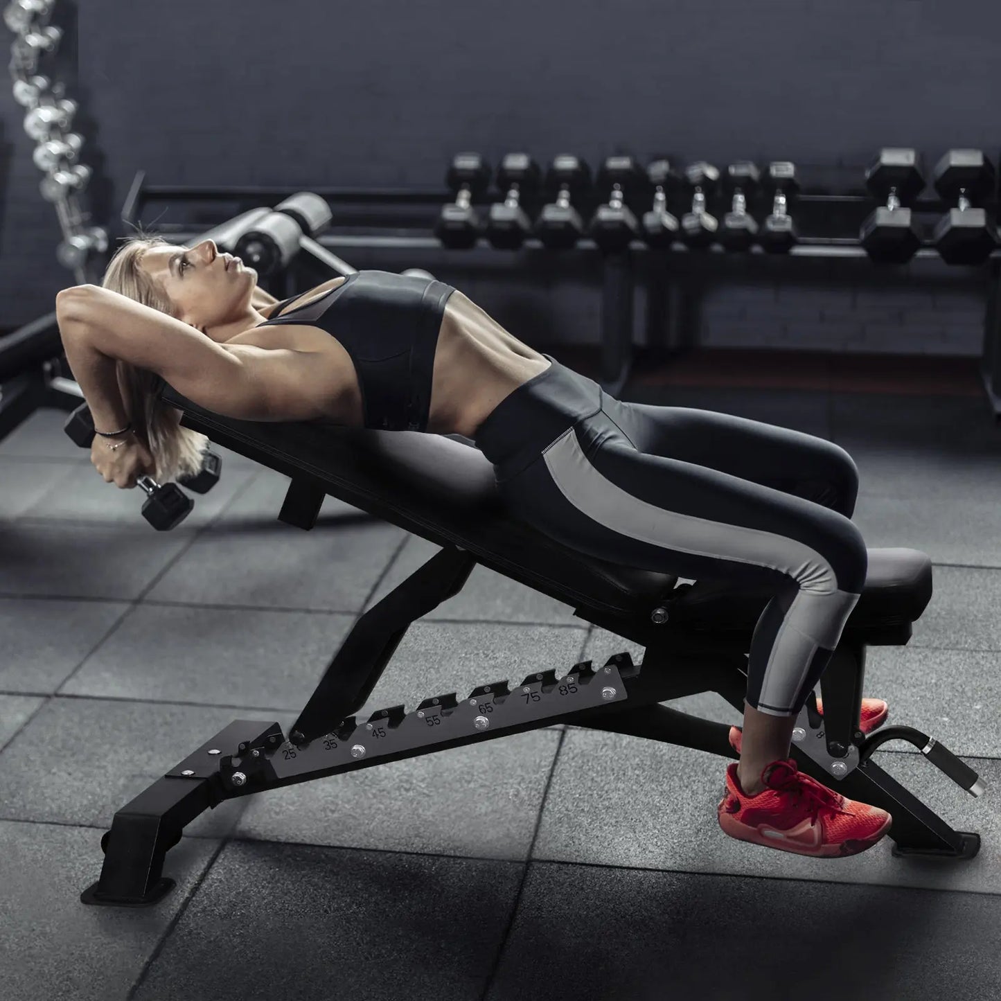 Transform Your Home Workouts with the RITFIT Adjustable Weight Bench - 1300LB Capacity for Ultimate Versatility and Comfort