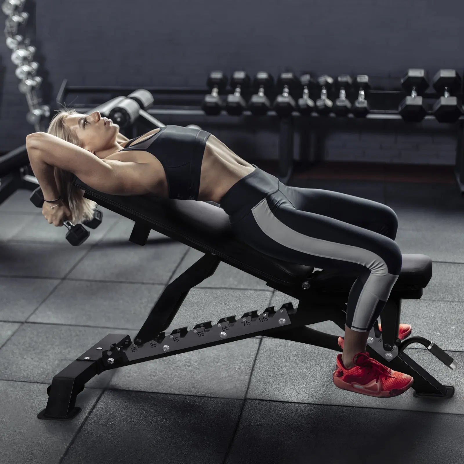 Transform Your Home Workouts with the RITFIT Adjustable Weight Bench - 1300LB Capacity for Ultimate Versatility and Comfort