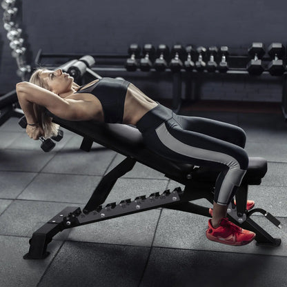 Transform Your Home Workouts with the RITFIT Adjustable Weight Bench - 1300LB Capacity for Ultimate Versatility and Comfort