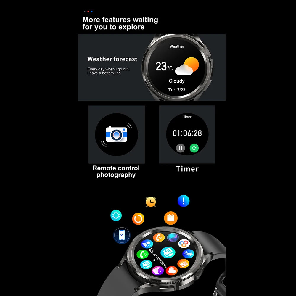 Elevate Your Fitness Journey with the Classic Bluetooth Call Smart Watch for Men - 2025 Model Featuring Health Monitoring and Outdoor Sports Capabilities