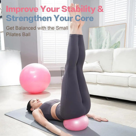 Transform Your Fitness Routine with Our Versatile 9-Inch Mini Pilates Ball - Ideal for Home and Office Workouts! 💪✨ #FitnessGoals #HomeGym #YogaBall