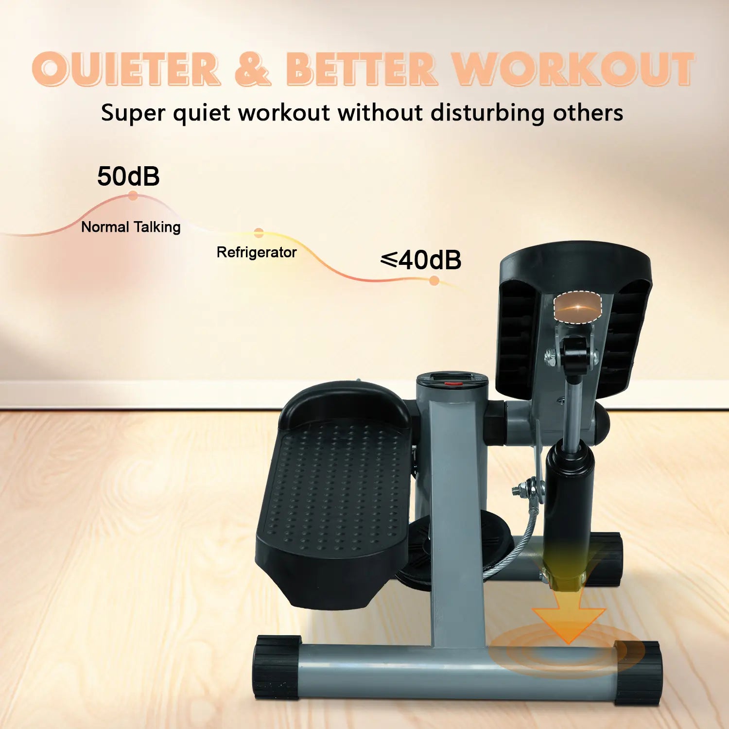 Elevate Your Home Workouts! 💪 Mini Stair Stepper with Resistance Bands - Ideal for Beginners! 🏠✨