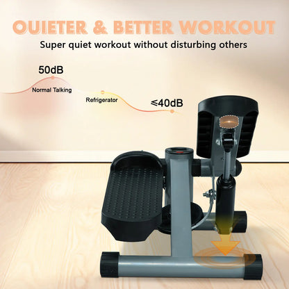 Elevate Your Home Workouts! 💪 Mini Stair Stepper with Resistance Bands - Ideal for Beginners! 🏠✨