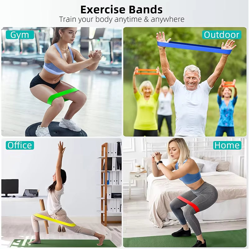 Resistance Bands for Yoga and Fitness - Elastic Loop Stretch Band for Hip, Leg, and Squat Training
