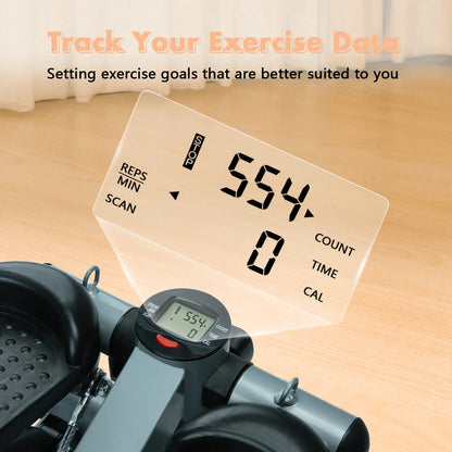 Elevate Your Home Workouts! 💪 Mini Stair Stepper with Resistance Bands - Ideal for Beginners! 🏠✨