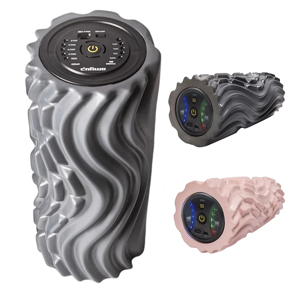 Elevate Your Fitness Routine with Our Rechargeable Vibration Foam Roller – The Ultimate Deep Tissue Massage Tool for Home Recovery!