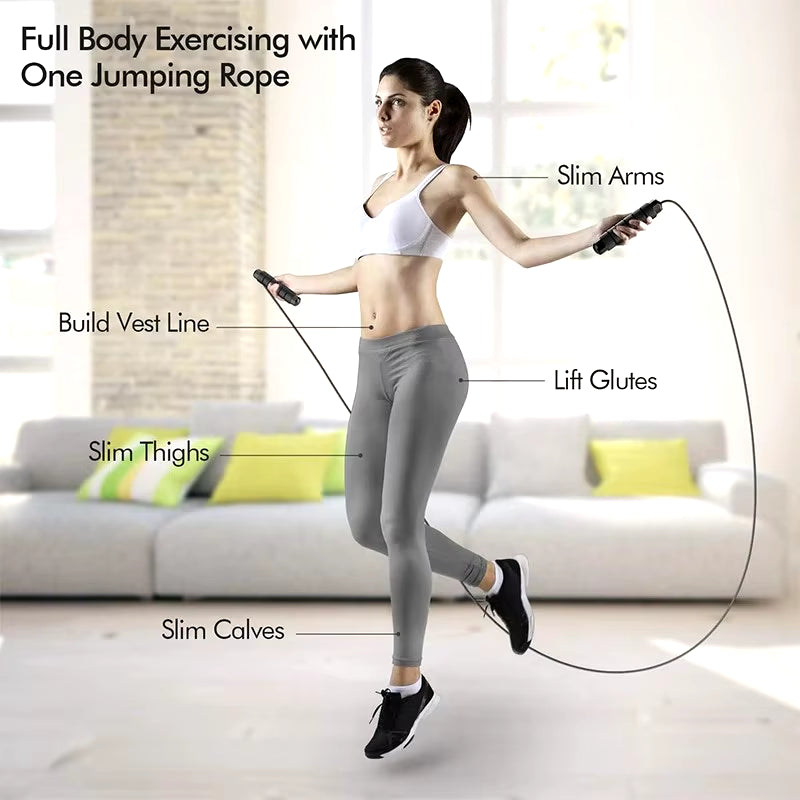 Elevate Your Fitness Routine with Our Adjustable Tangle-Free Speed Jump Rope Featuring Comfortable Foam Handles