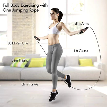 Elevate Your Fitness Routine with Our Adjustable Tangle-Free Speed Jump Rope Featuring Comfortable Foam Handles