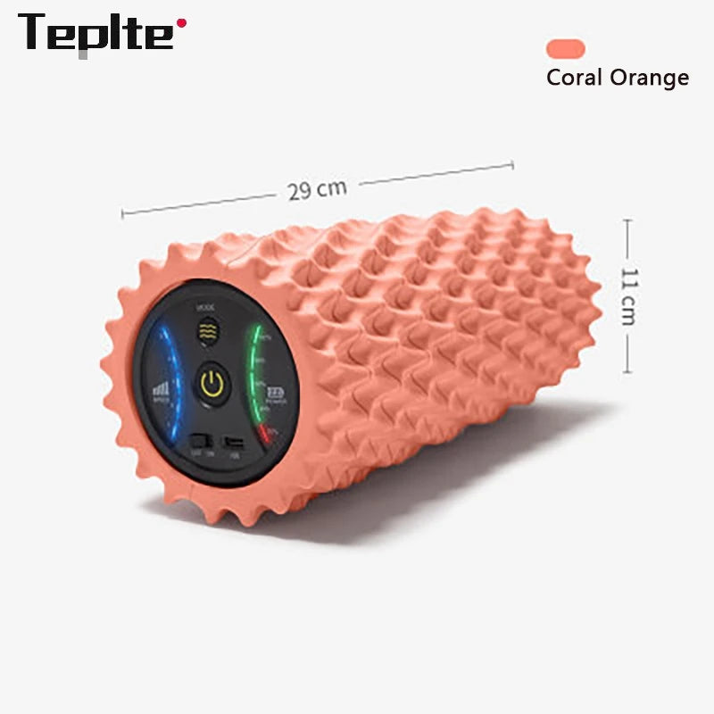 Elevate Your Fitness Routine with Our Rechargeable Vibration Foam Roller – The Ultimate Deep Tissue Massage Tool for Home Recovery!