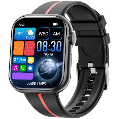 Smart Watch with 1.85" Display, Fitness Tracker, 100+ Sport Modes, Waterproof, Compatible with iOS and Android, Perfect Christmas Gift