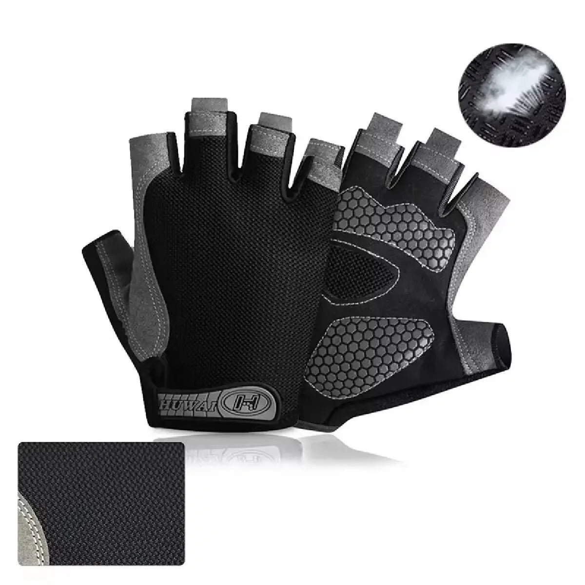 Professional Breathable Anti-Slip Half Finger Gloves for Summer Sports and Cycling - Unisex Design