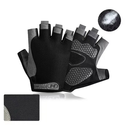 Professional Breathable Anti-Slip Half Finger Gloves for Summer Sports and Cycling - Unisex Design