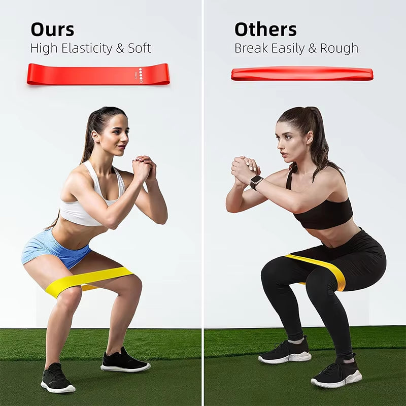 Resistance Bands for Yoga and Fitness - Elastic Loop Stretch Band for Hip, Leg, and Squat Training