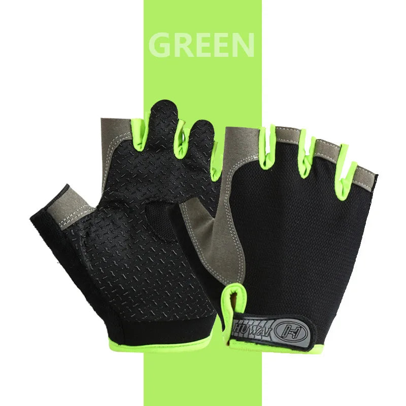 Professional Breathable Anti-Slip Half Finger Gloves for Summer Sports and Cycling - Unisex Design
