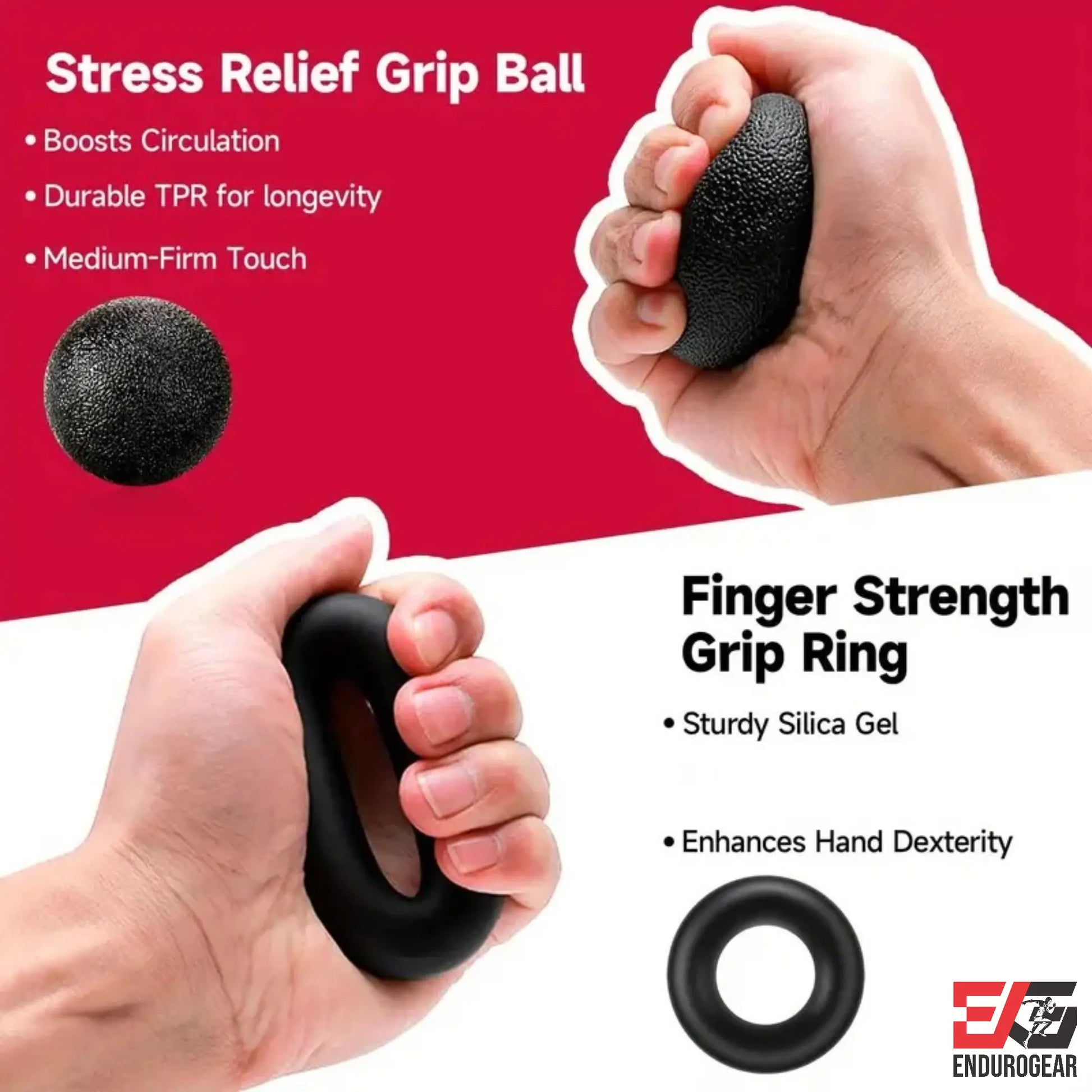 Unleash Your Grip Strength! 💪 E.G Hand Grip Strengthener Kit - 5 Essential Tools for Ultimate Workout & Rehabilitation! 🏋️‍♂️✨