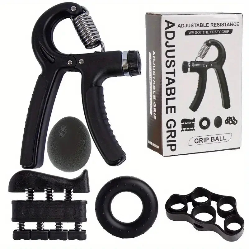 Unleash Your Grip Strength! 💪 E.G Hand Grip Strengthener Kit - 5 Essential Tools for Ultimate Workout & Rehabilitation! 🏋️‍♂️✨