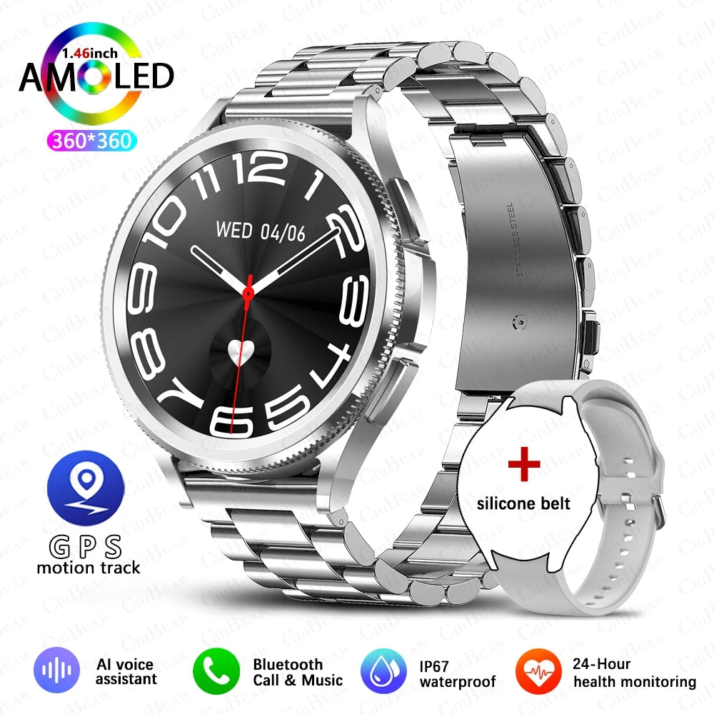 Elevate Your Fitness Journey with the Classic Bluetooth Call Smart Watch for Men - 2025 Model Featuring Health Monitoring and Outdoor Sports Capabilities