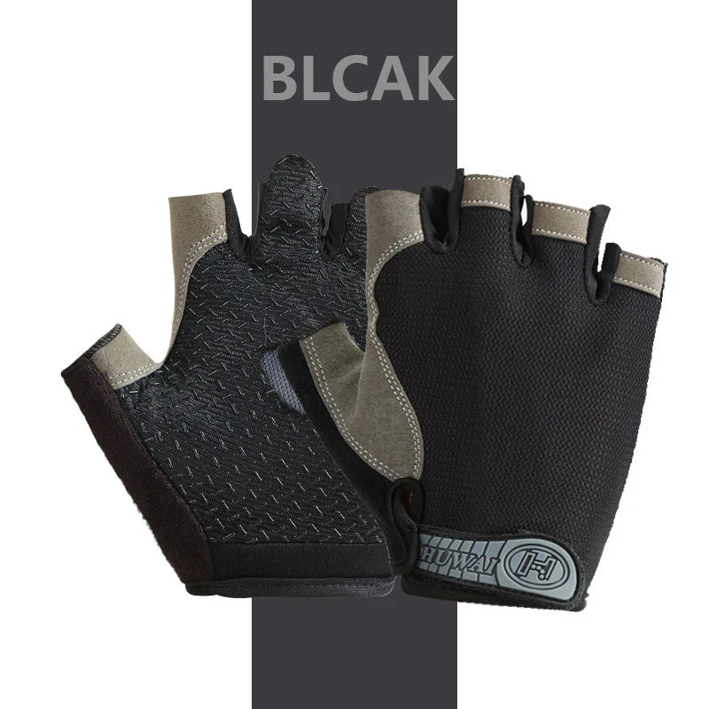 Professional Breathable Anti-Slip Half Finger Gloves for Summer Sports and Cycling - Unisex Design