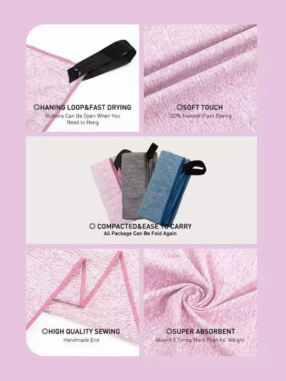 Experience the Ultimate Comfort with Our Quick-Dry Microfiber Gym Towel - Odor-Free, Super Absorbent, and Perfect for Any Workout!