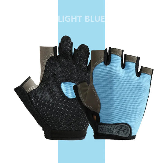 Professional Breathable Anti-Slip Half Finger Gloves for Summer Sports and Cycling - Unisex Design