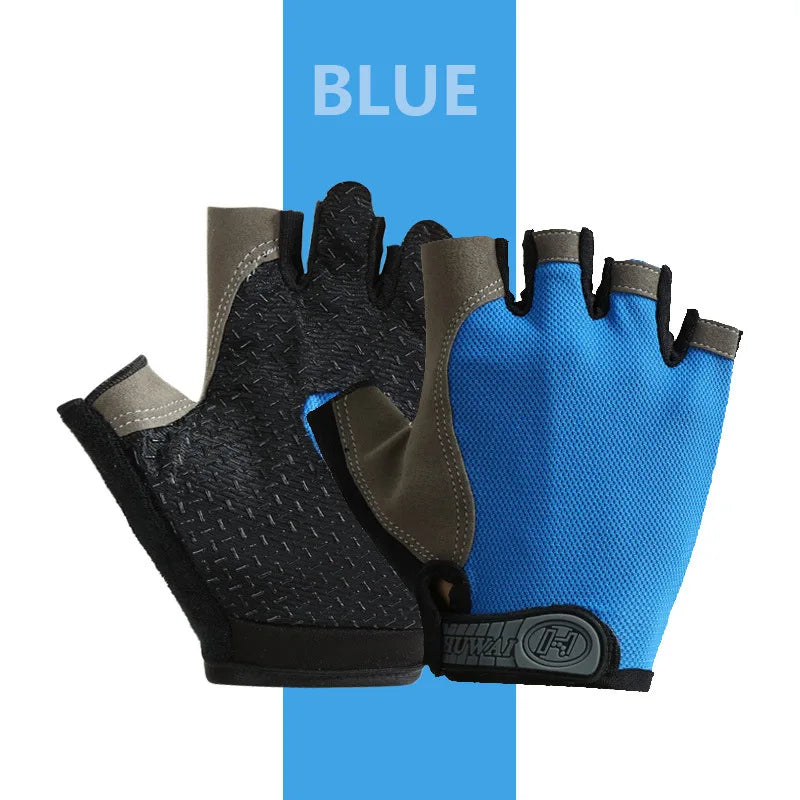 Professional Breathable Anti-Slip Half Finger Gloves for Summer Sports and Cycling - Unisex Design