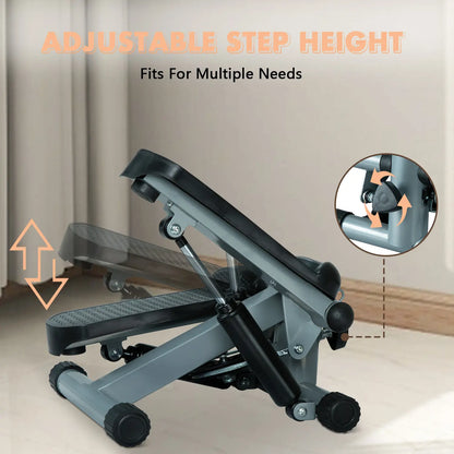 Elevate Your Home Workouts! 💪 Mini Stair Stepper with Resistance Bands - Ideal for Beginners! 🏠✨