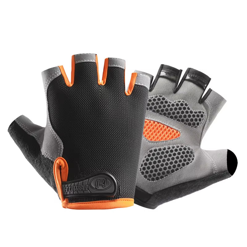 Professional Breathable Anti-Slip Half Finger Gloves for Summer Sports and Cycling - Unisex Design