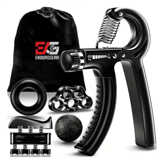 Unleash Your Grip Strength! 💪 E.G Hand Grip Strengthener Kit - 5 Essential Tools for Ultimate Workout & Rehabilitation! 🏋️‍♂️✨