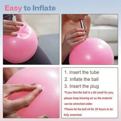 Transform Your Fitness Routine with Our Versatile 9-Inch Mini Pilates Ball - Ideal for Home and Office Workouts! 💪✨ #FitnessGoals #HomeGym #YogaBall