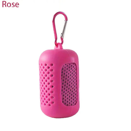 Stay Cool and Comfortable with the LINGPENG Quick-Drying Microfiber Sports Towel - Perfect for Yoga, Gym, Running, and Outdoor Adventures!