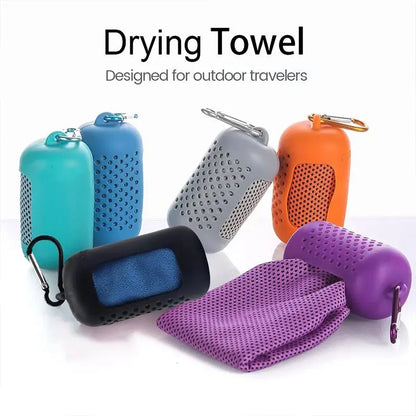 Stay Cool and Comfortable with the LINGPENG Quick-Drying Microfiber Sports Towel - Perfect for Yoga, Gym, Running, and Outdoor Adventures!