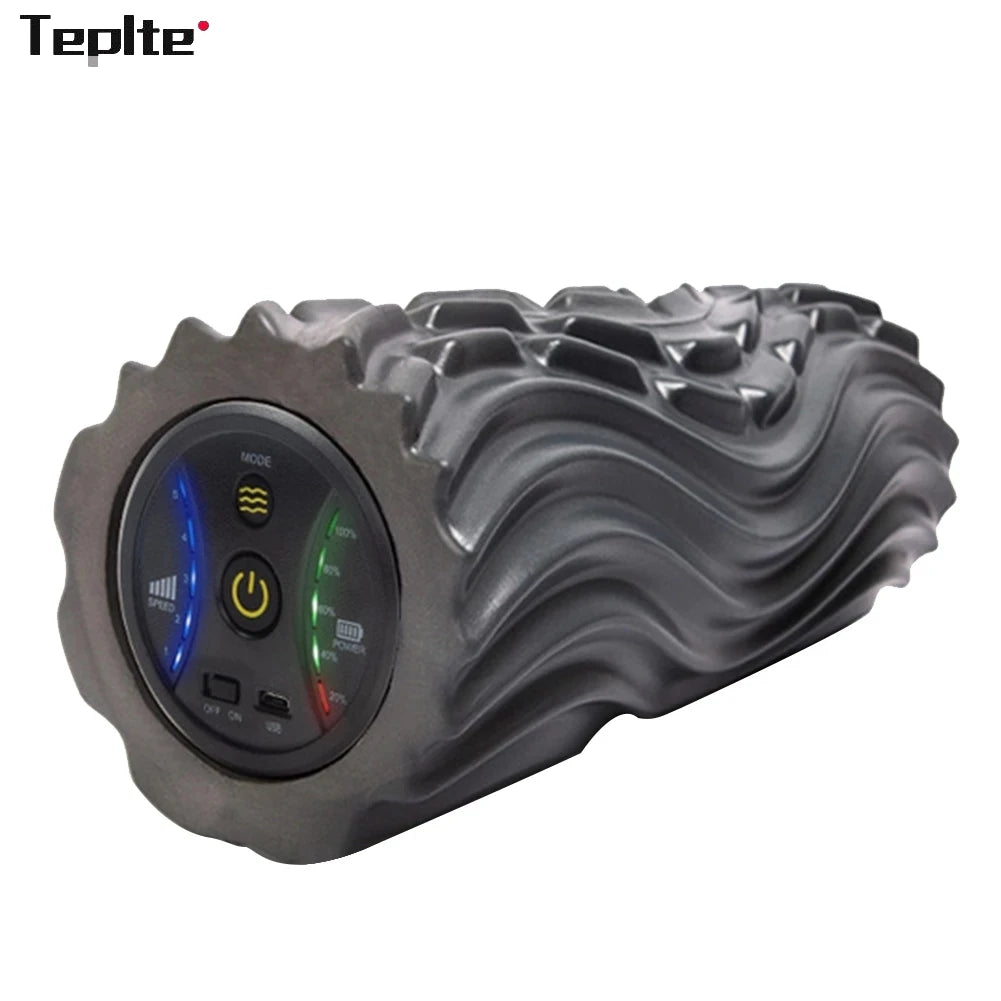 Elevate Your Fitness Routine with Our Rechargeable Vibration Foam Roller – The Ultimate Deep Tissue Massage Tool for Home Recovery!