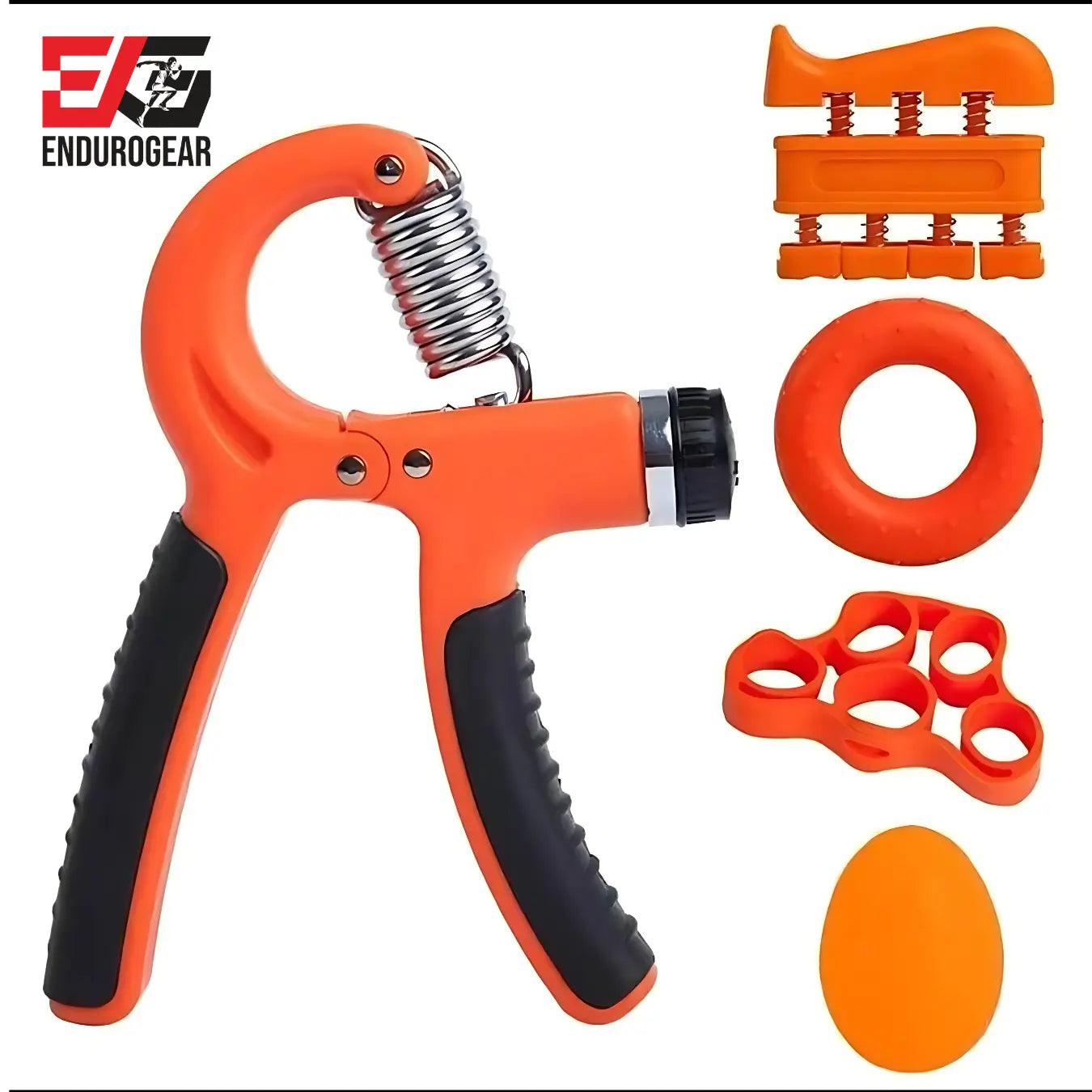 Unleash Your Grip Strength! 💪 E.G Hand Grip Strengthener Kit - 5 Essential Tools for Ultimate Workout & Rehabilitation! 🏋️‍♂️✨