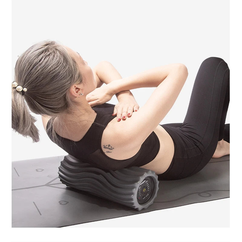 Elevate Your Fitness Routine with Our Rechargeable Vibration Foam Roller – The Ultimate Deep Tissue Massage Tool for Home Recovery!