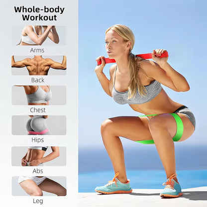 Resistance Bands for Yoga and Fitness - Elastic Loop Stretch Band for Hip, Leg, and Squat Training