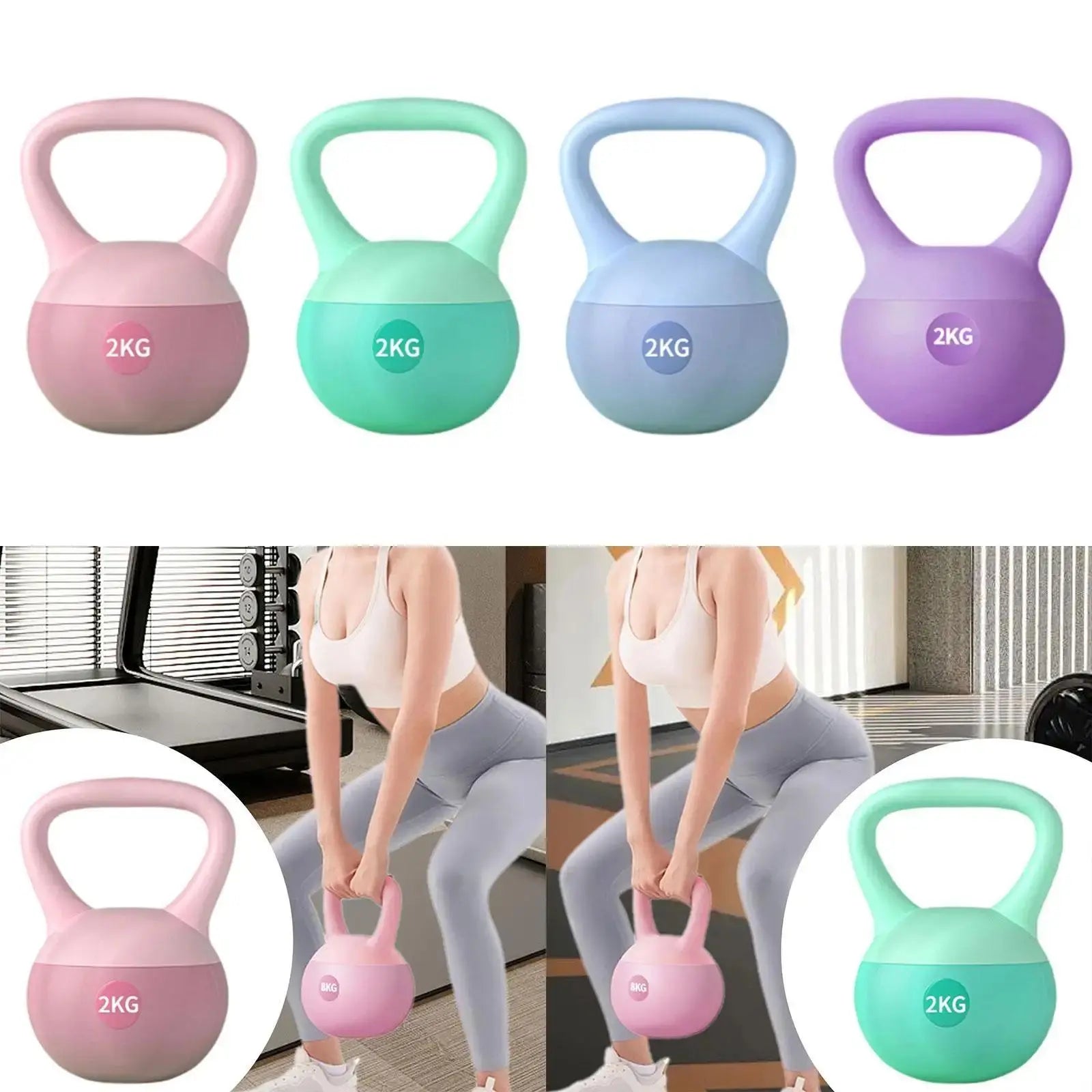 Soft Kettlebell, 3 Counts/Set Colorful Kettlebells Are Available, Fitness Equipment for Home Gym, Weight Training Equipment for Women & Men, Glute Workout Equipment, Home Exercise Equipment, Muscle Training Equipment, Weightlifting Kettlebell