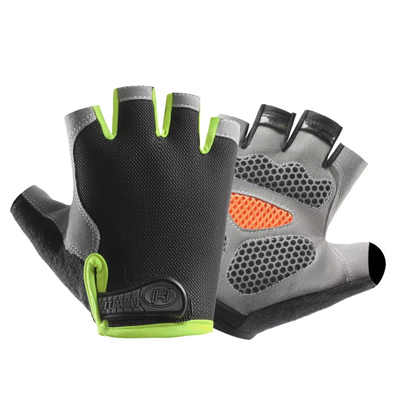 Professional Breathable Anti-Slip Half Finger Gloves for Summer Sports and Cycling - Unisex Design
