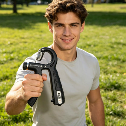 Unleash Your Strength with the Adjustable Hand Grip Strengthener & Mechanical Counter
